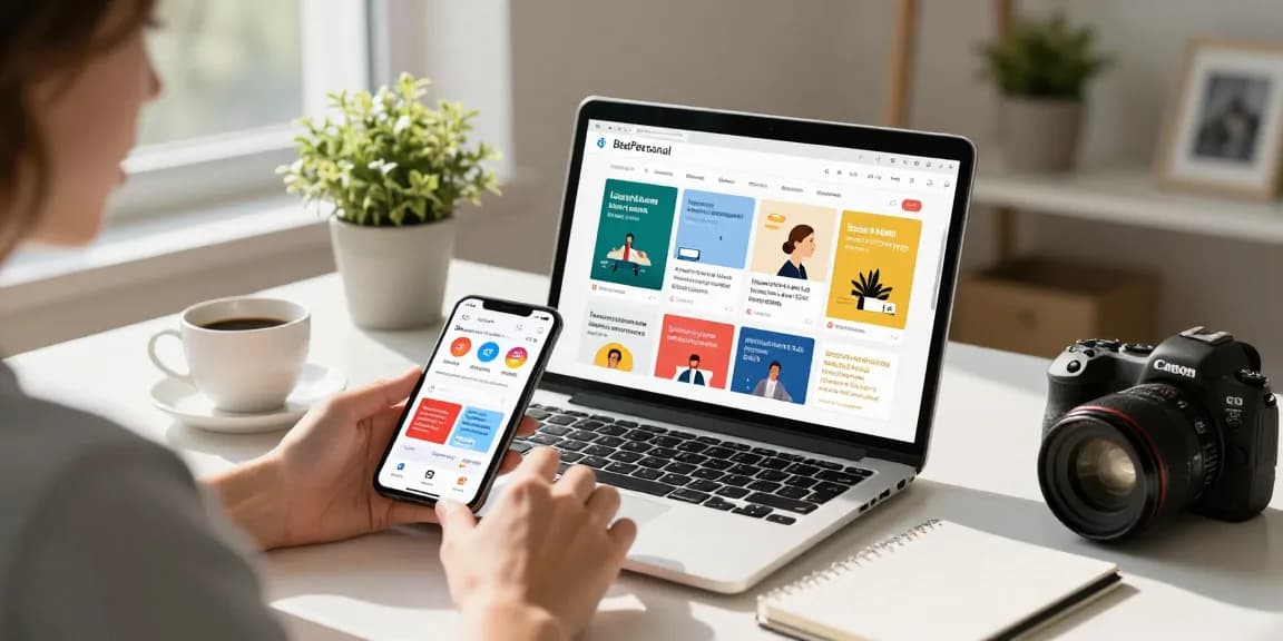 Discover how bedpersonal connects users with local classifieds in a modern home office.