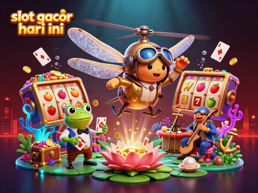 Spin the reels and win at the vibrant slot gacor hari ini, featuring exciting casino elements.
