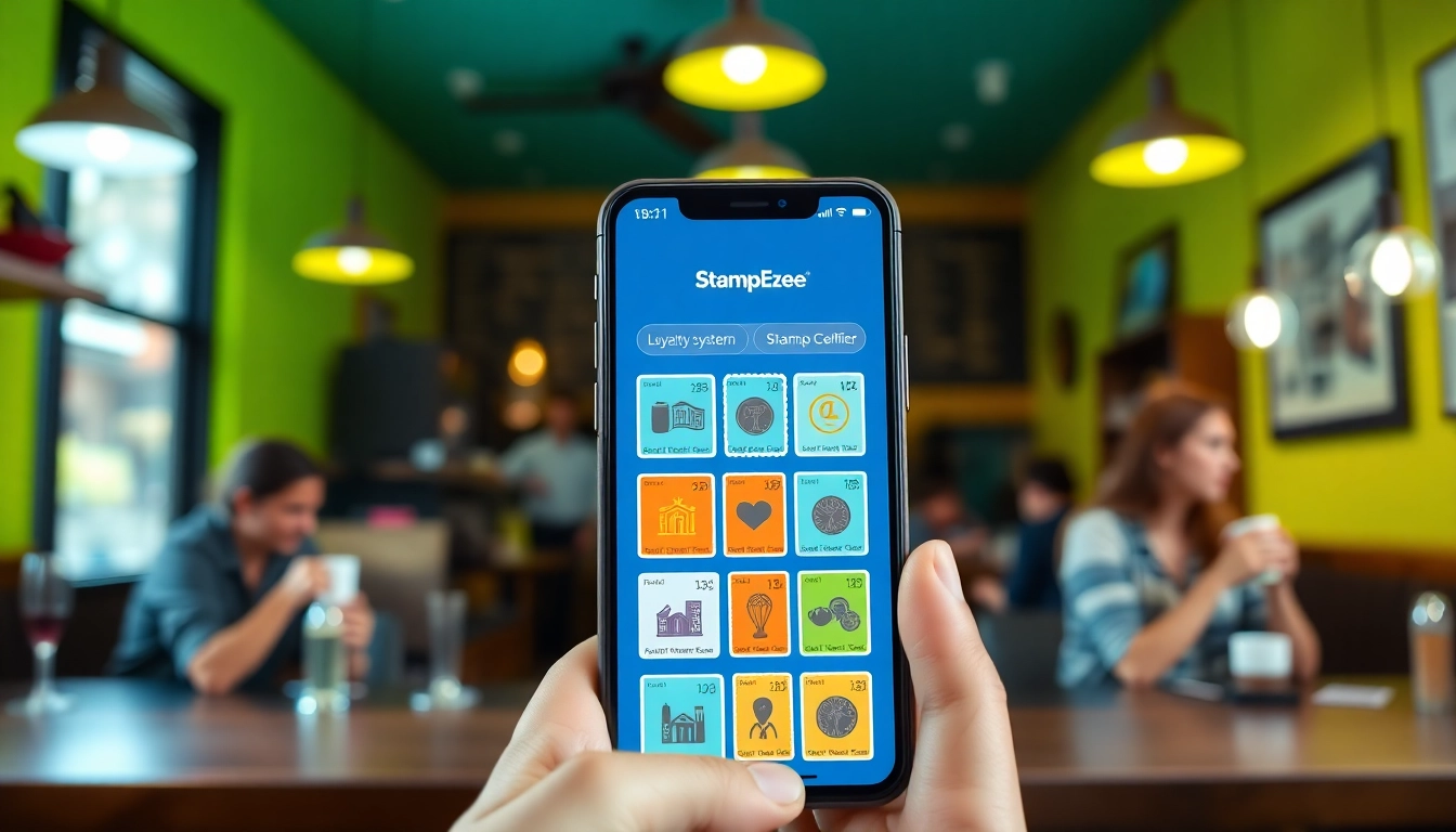 Engaging digital loyalty platform interface bringing customers to stampezee rewards.