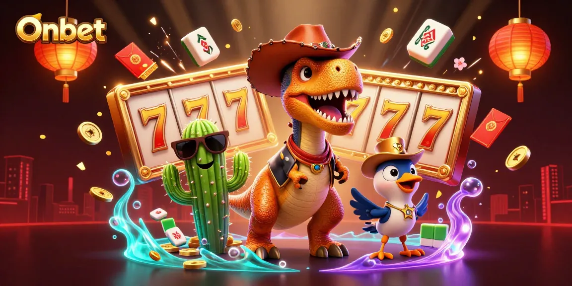 Experience exciting gameplay at Onbet with colorful characters and dynamic casino elements.