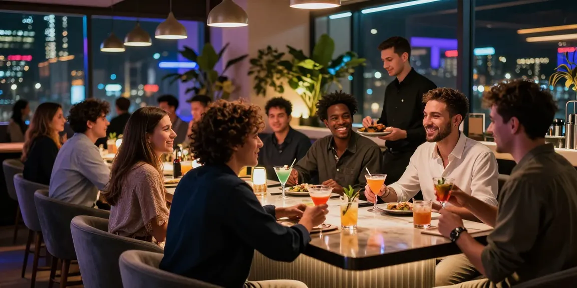 Socializing at a vibrant lounge in the city, showcasing the essence of 오피사이트 nightlife.