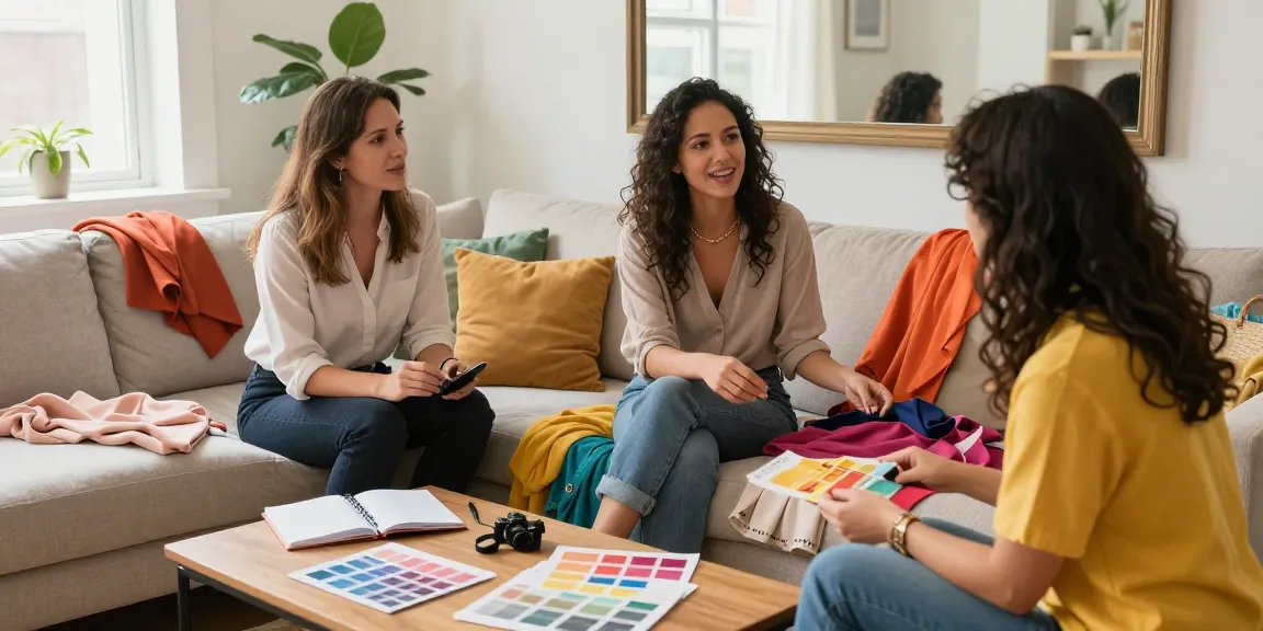 Consulente d'immagine che guida una cliente nella scoperta di uno stile personale unico.
