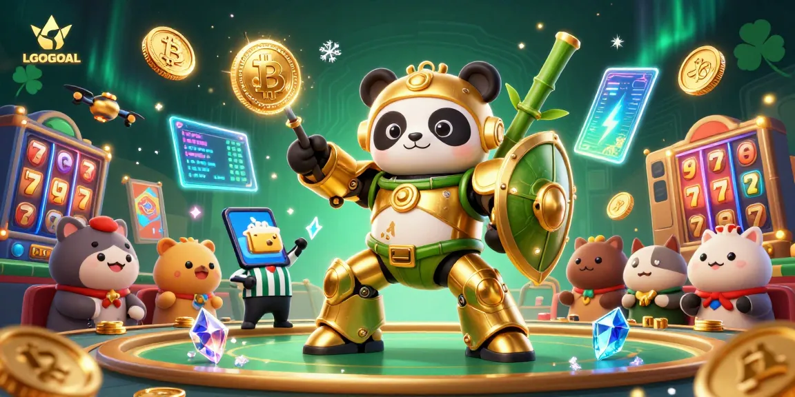 Experience thrilling wins with LGOGOAL's animated casino scene featuring vibrant game elements.