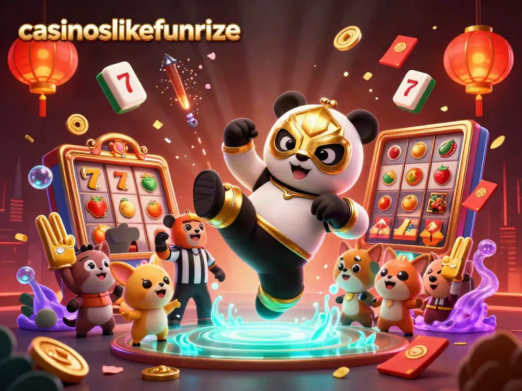 Experience thrilling gaming action with casinoslikefunrize's vibrant slots scene featuring captivating characters.