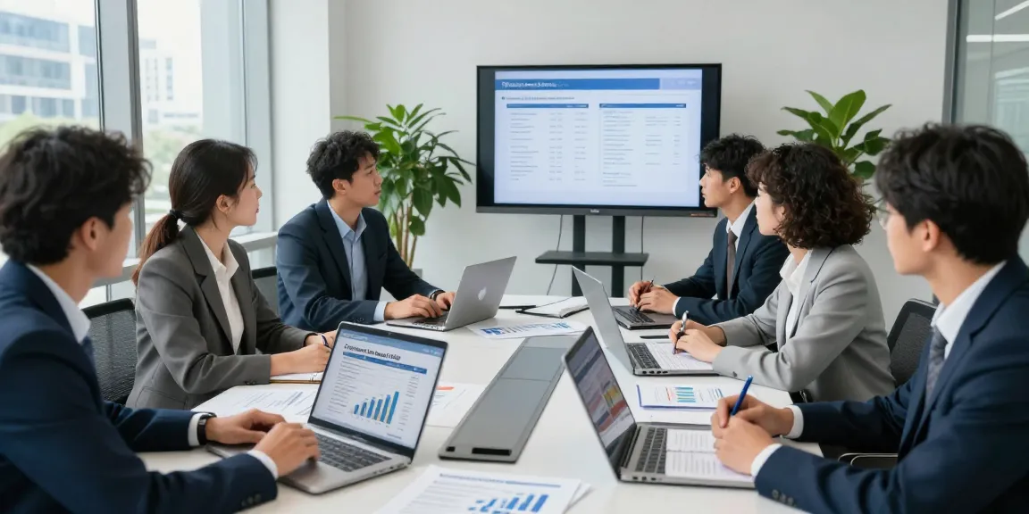 Team collaborating on Corporate Tax Return Filing strategies in a modern office setting.