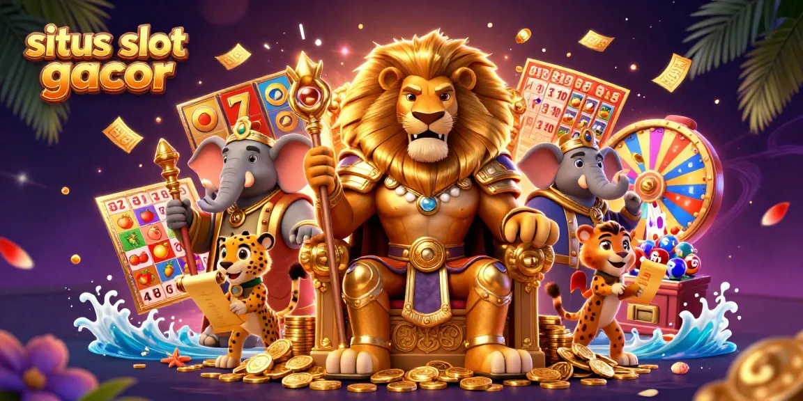 Menggenggam kemenangan di situs slot gacor dengan simbol keberuntungan dan jackpot besar yang berkeliaran.