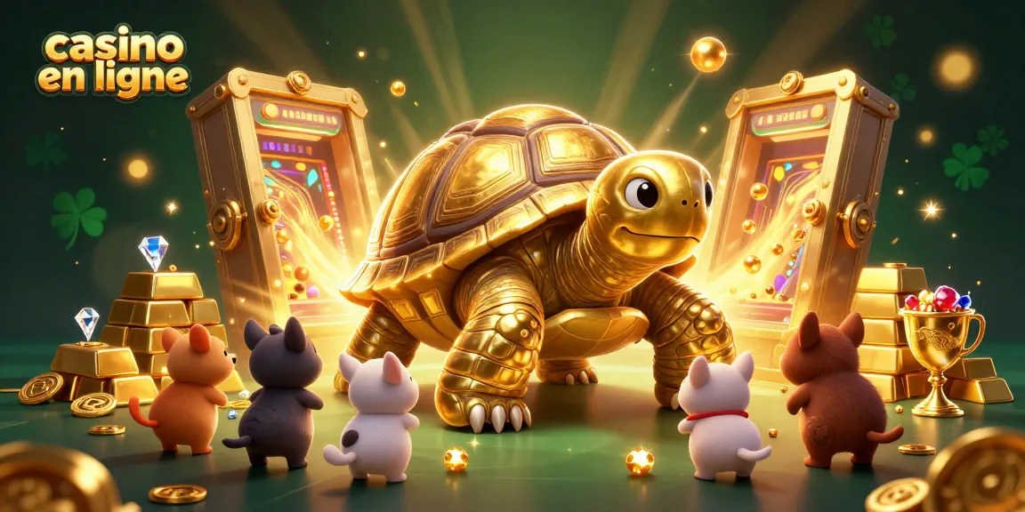 Jouez au casino en ligne avec des jeux riches et des symboles gagnants dans une scène colorée.