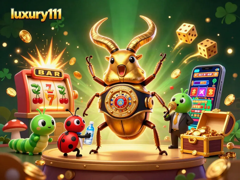 Engage in thrilling gameplay with the luxury111 platform, featuring a dynamic casino scene bursting with excitement.