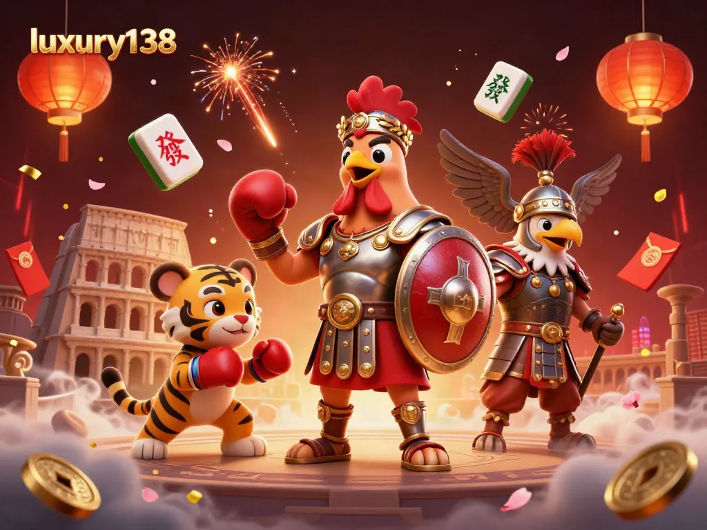 Experience thrilling gameplay at luxury138 with our vibrant gladiator-themed online casino.