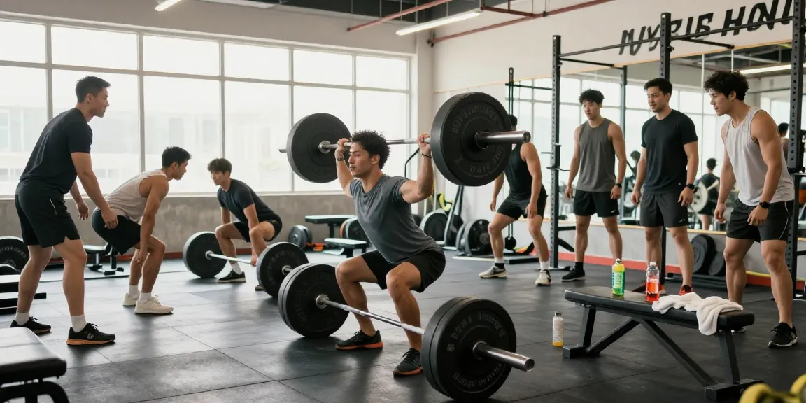 Somatrop Steroid Shop athletes collaborating during a dynamic fitness session, showcasing teamwork and dedication.