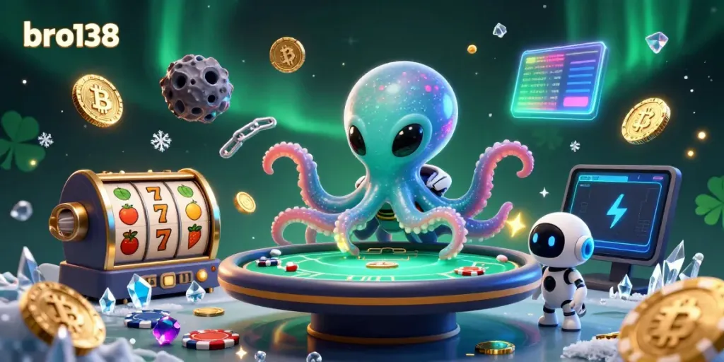 Experience thrilling wins with bro138 in an exciting alien casino adventure.