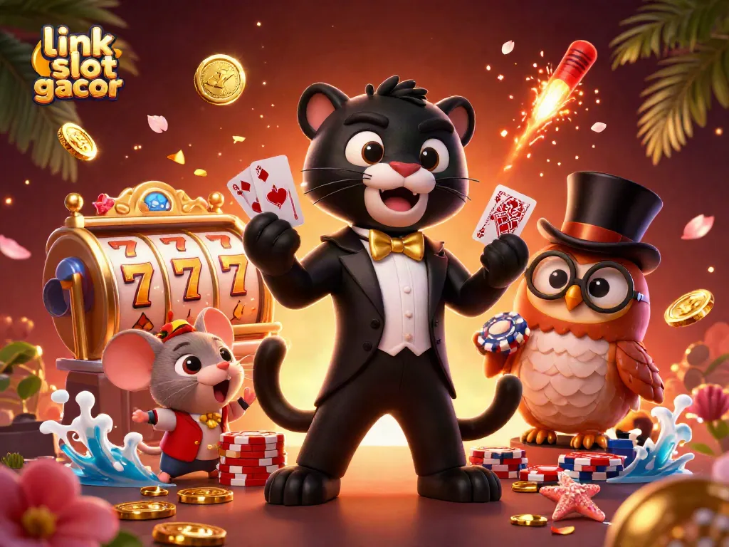 Menangkan slot gacor dengan keberuntungan melimpah bersama karakter kartun di kasino.