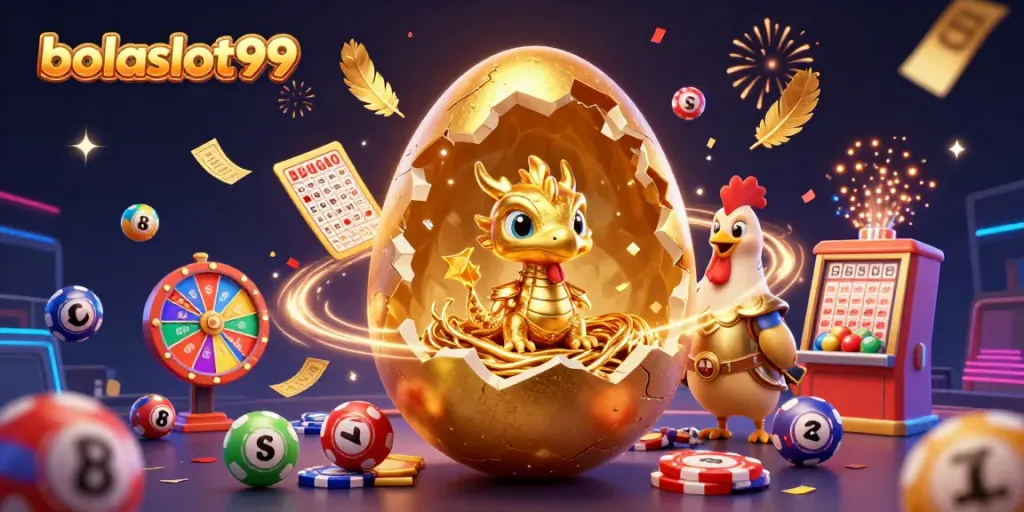 Bettors experience the excitement of bolaslot99 with vibrant casino elements celebrating wins.