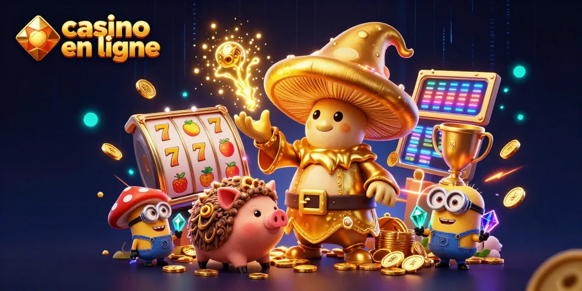 Rejoignez l'aventure au casino en ligne avec des symboles de chance et de trésor.