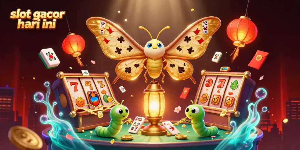 Experience the thrill of slot gacor hari ini with vibrant casino art featuring dynamic game elements.