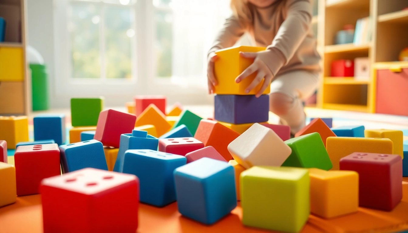 Engaging children play with soft foam building blocks, read more here to discover creative ideas.
