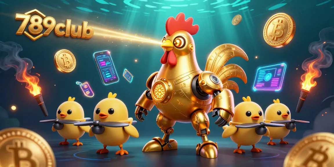 Engage in thrilling games at 789club, highlighted with vibrant crypto imagery and dynamic elements.