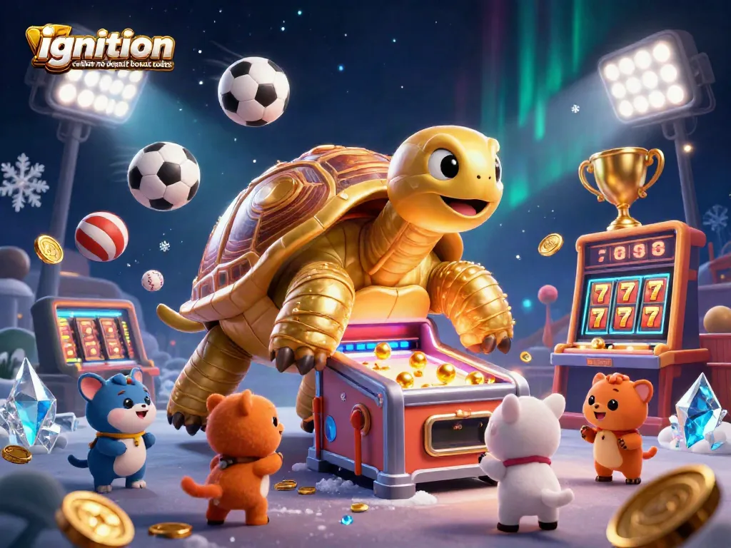 Experience exciting gameplay with ignition casino no deposit bonus codes featuring a colossal tortoise pinball machine.