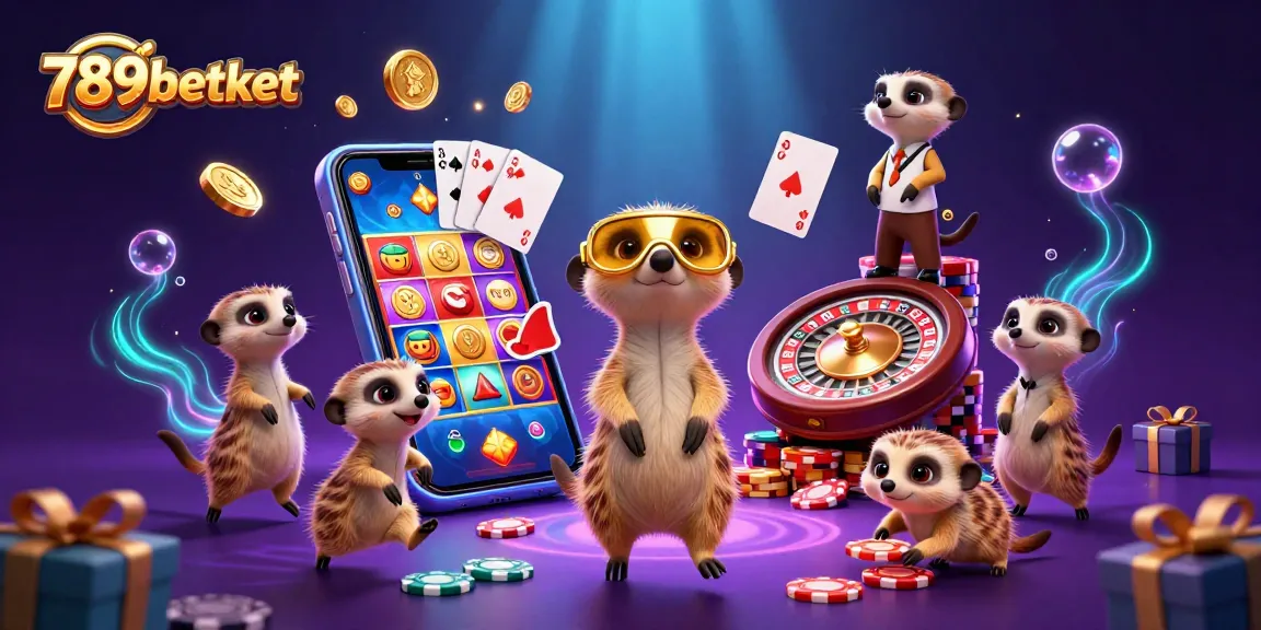 Engage with the exciting 789betket casino experience featuring meerkats running games amid vibrant symbol elements.
