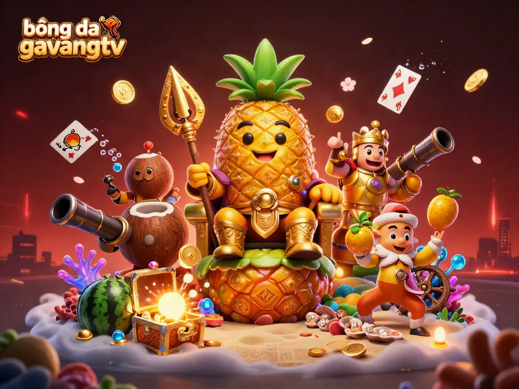 Experience thrilling bóng đá trực tuyến gavangtv with lively characters in a vibrant casino scene.