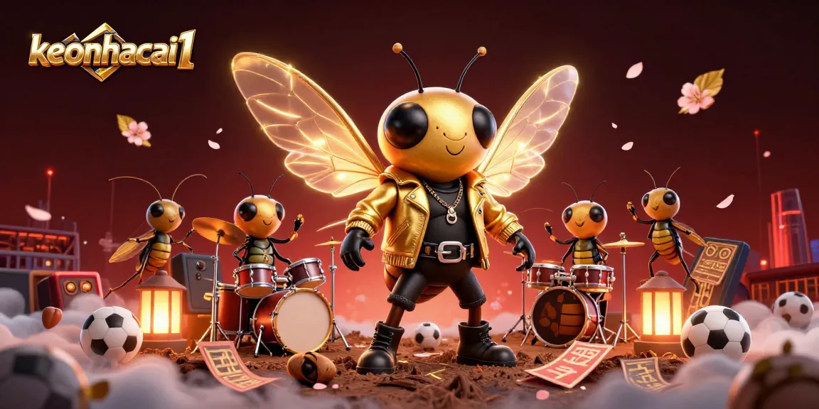 Experience thrilling sports betting with keonhacai1 featuring a lively cicada rock star and dynamic game elements.