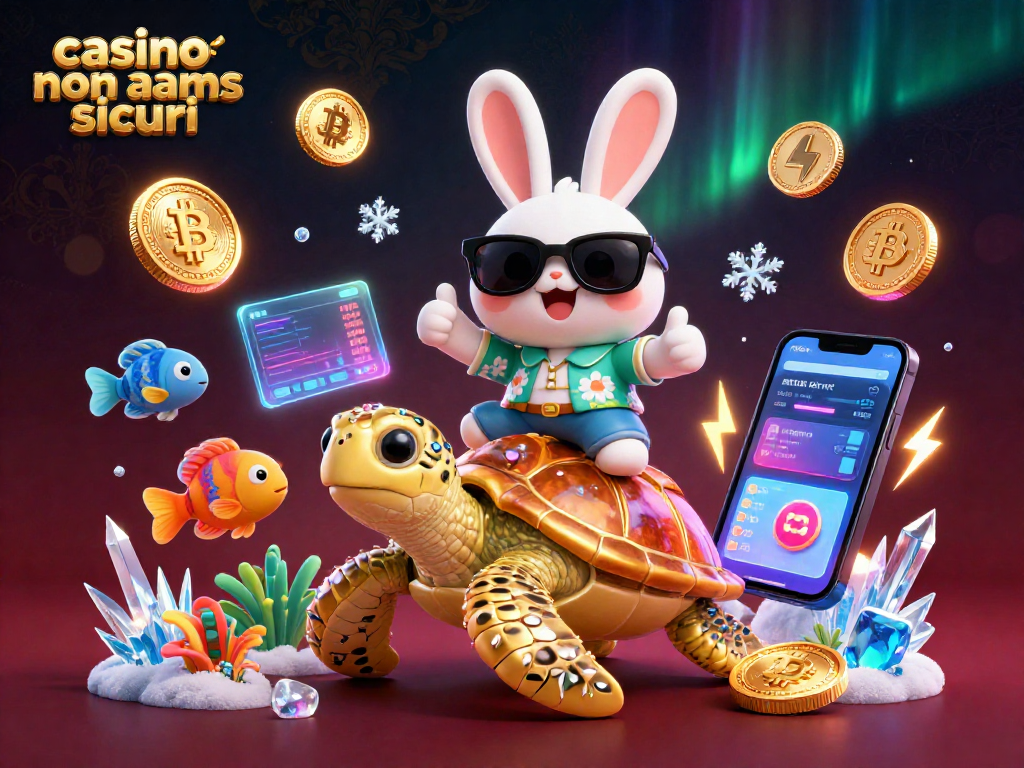 Risurrea dei giochi in un casino non AAMS sicuri con coniglietto fortunato e tartaruga dorata.