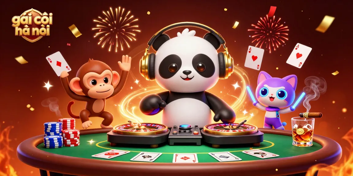 Engage in the dynamic world of gambling with gái gọi hà nội, featuring lively characters and casino elements.