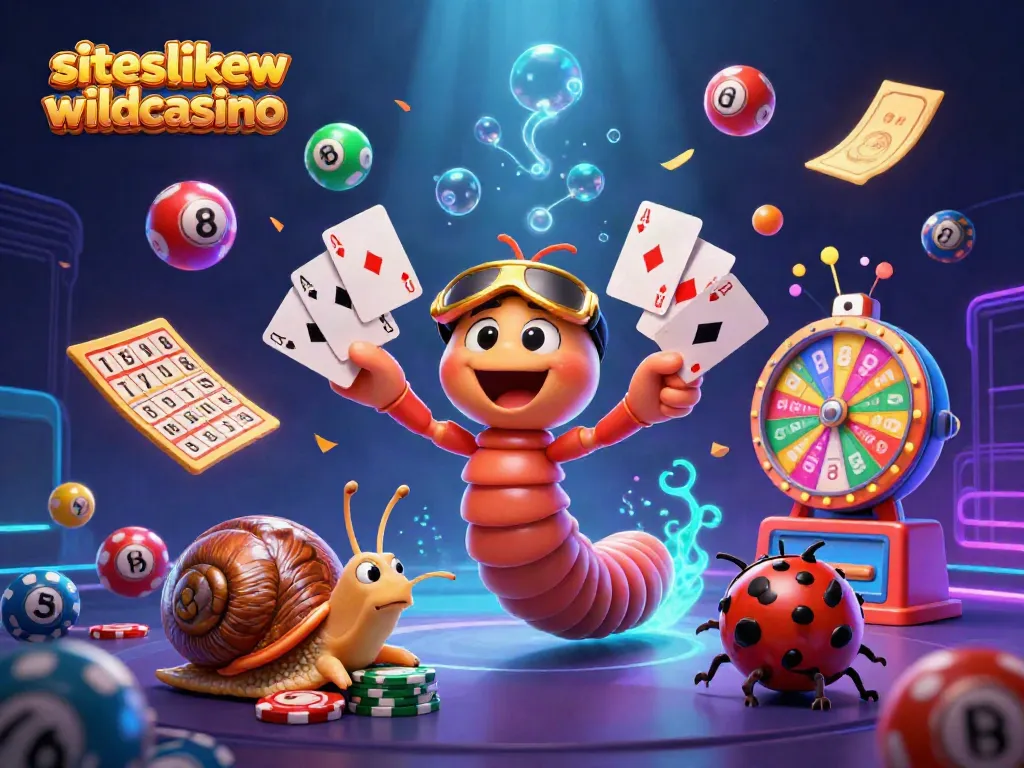 Experience vibrant excitement at siteslikewildcasino with a colorful dealer scene featuring engaging game elements.